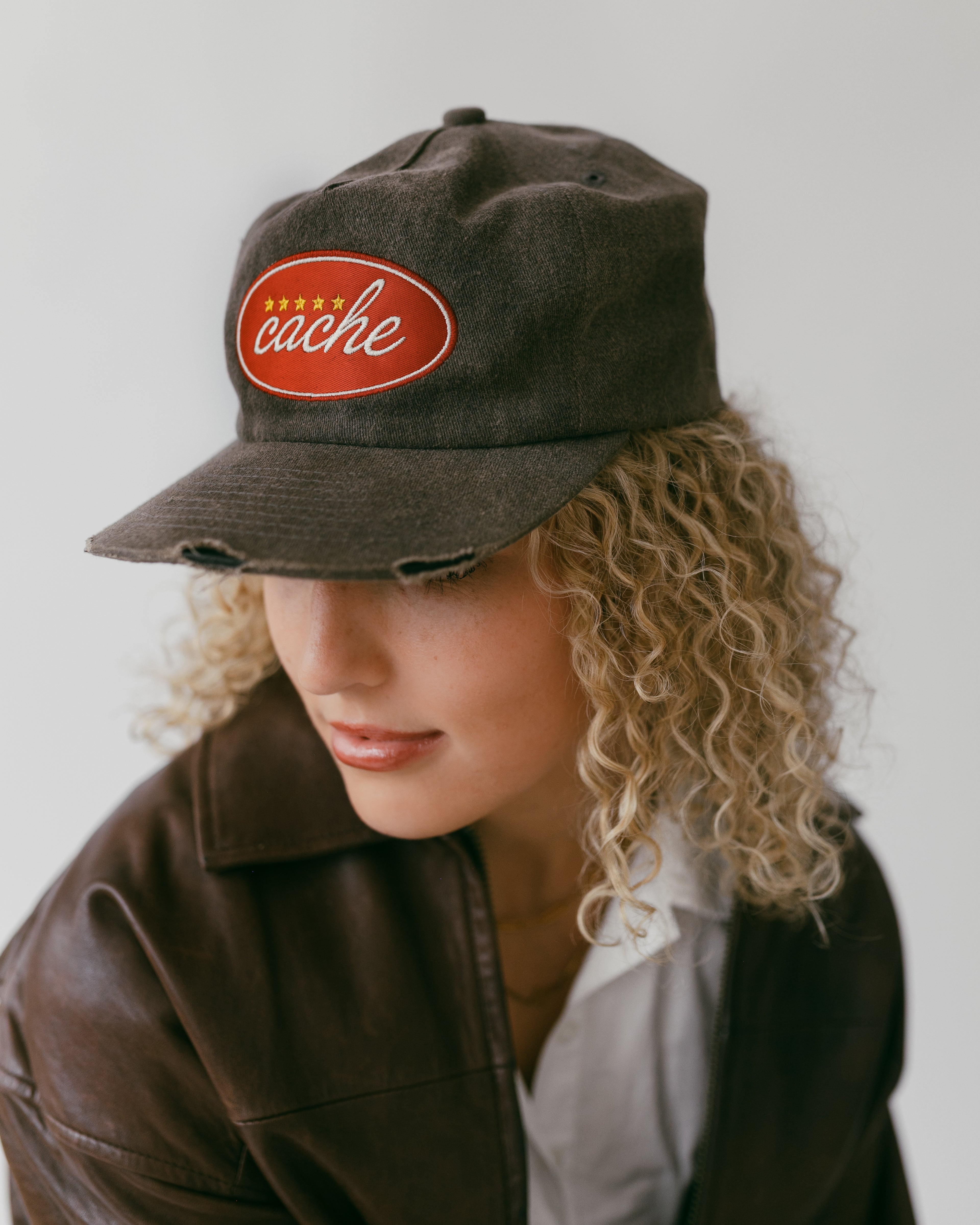 Washed Distressed Signature Hat