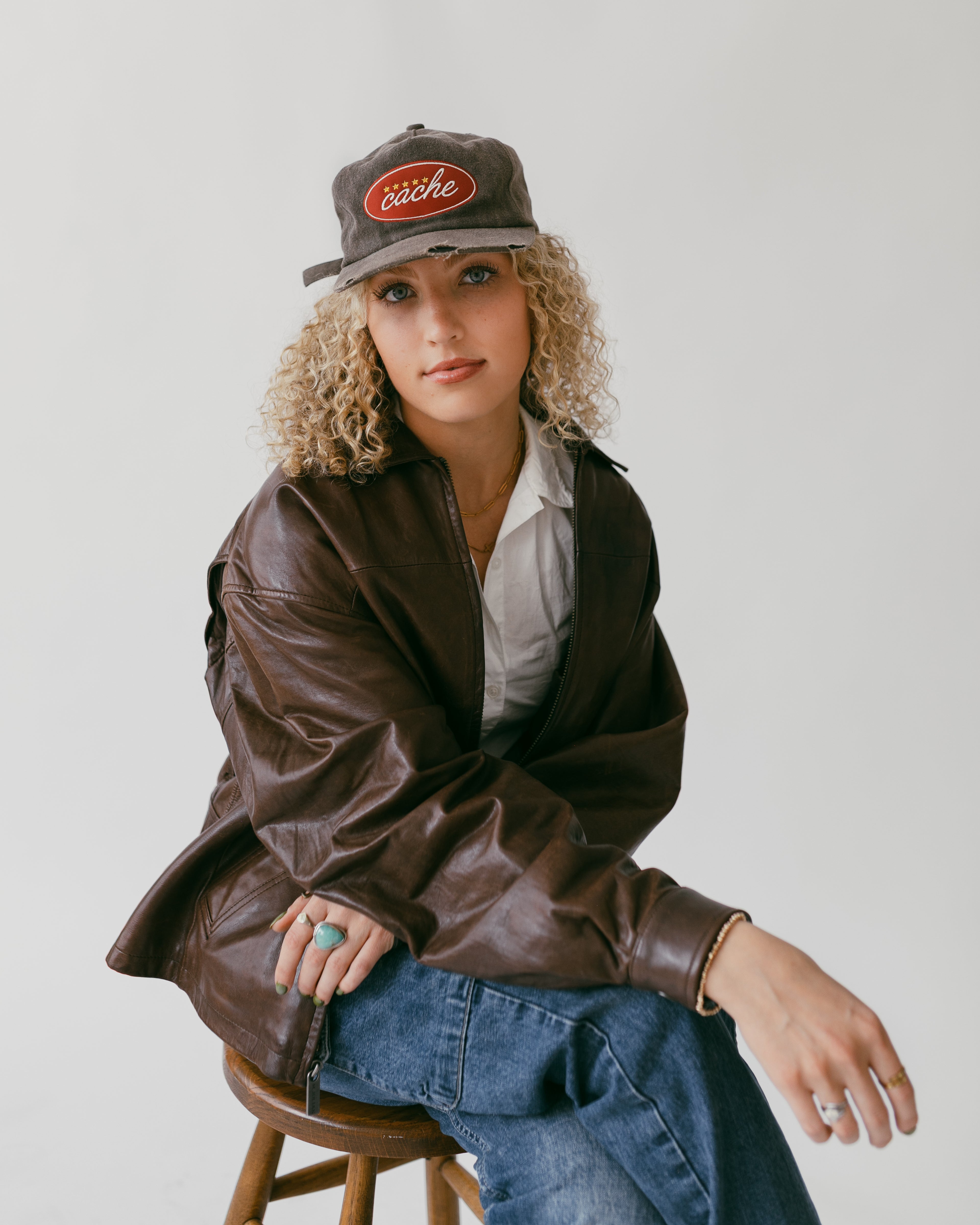 Washed Distressed Signature Hat